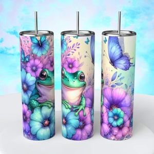 Frog-Butterflies 20oz Tumbler